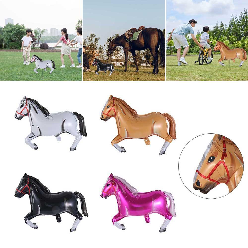 FAY Bong Bóng Nhôm Chủ Đề Ngựa Trang Trí Tiệc Sinh Nhật Cho Bé