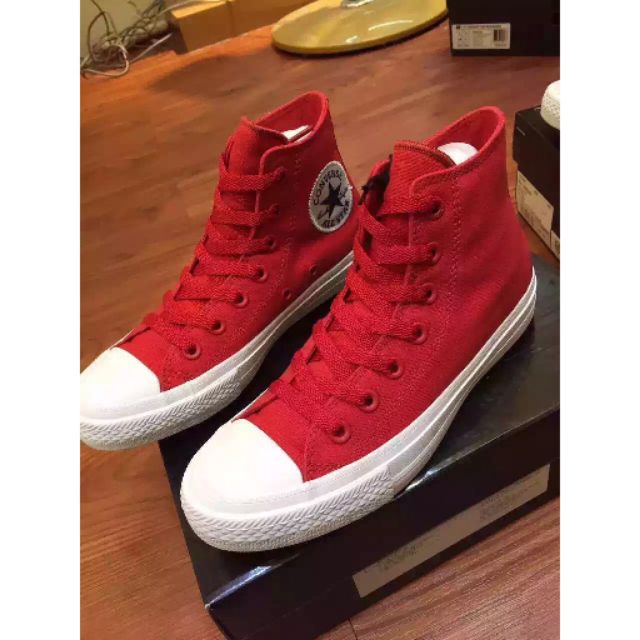 Giày Converse nam đỏ trắng cổ cao