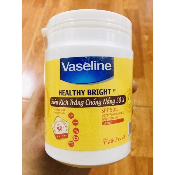 Kem kích trắng Vaseline 50x Thái Lan trắng da chống nắng hộp 200gr