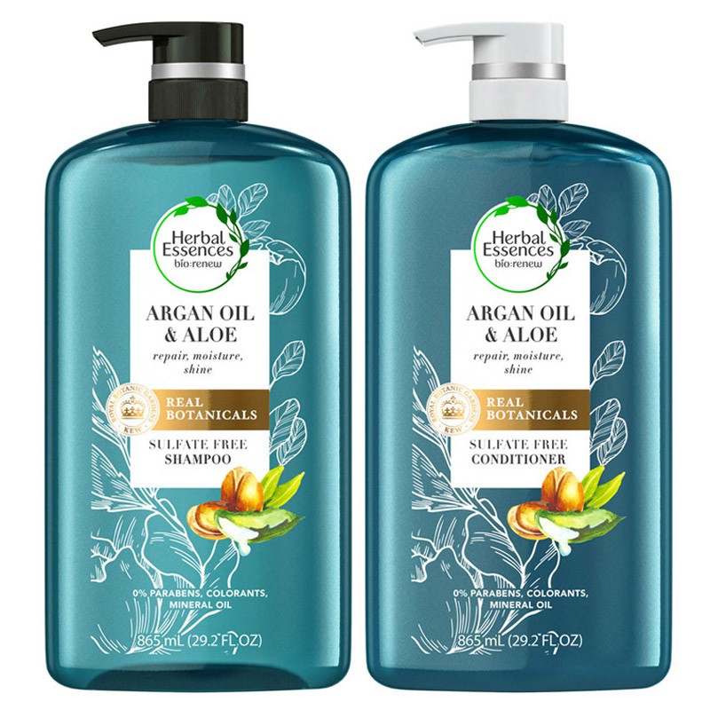 Bộ dầu gội + xả Herbal Essences bio:renew Argan Oil & Aloe, 2 x 865ml