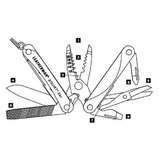 Kìm Đa Năng Leatherman Squirt ES4 9 Tools
