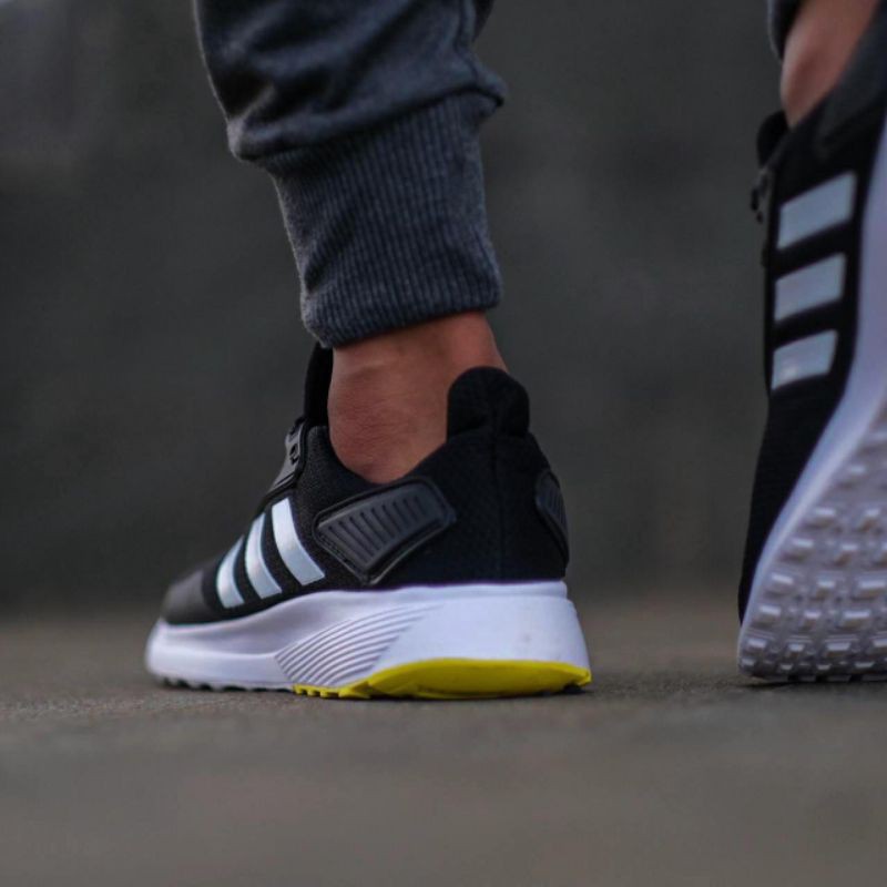 [Adidas giày]Giày Thể Thao Adidas Duramo 9 100% Phối Màu Trắng Đen Vàng Thời Trang ?