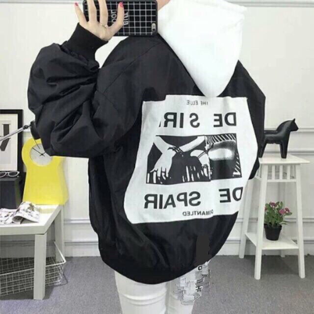 Áo khoác dù nam nữ in hình bàn tay Desire | BigBuy360 - bigbuy360.vn