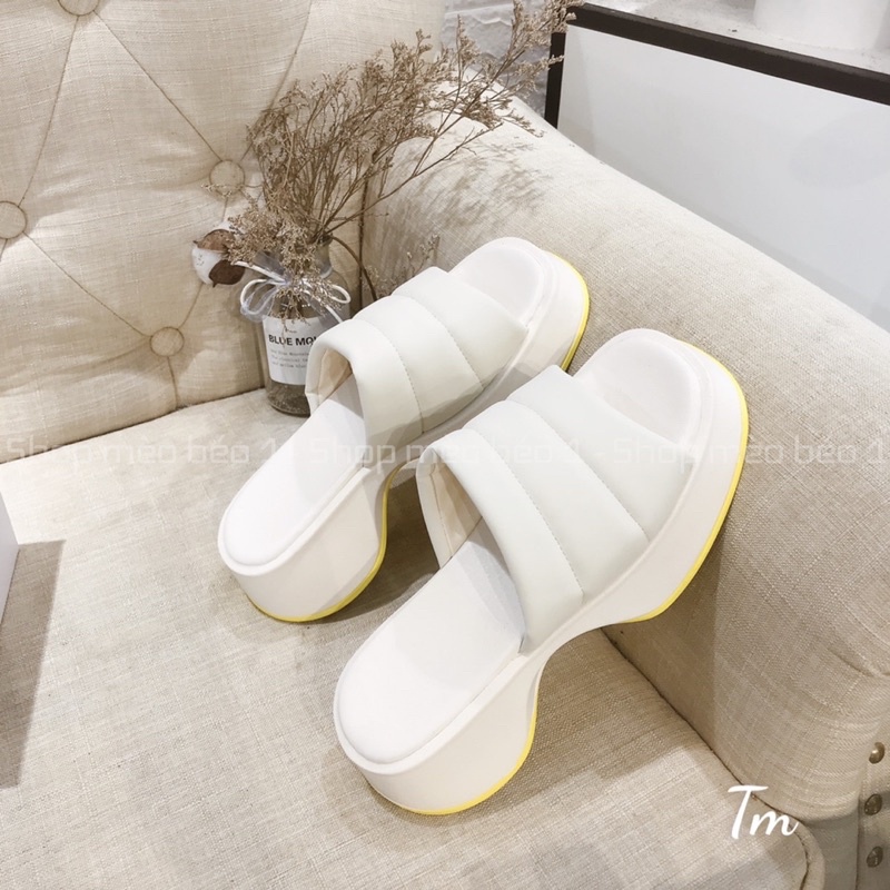Dép quai xốp ngang đế xuồng loe fullbox hàng cao cấp