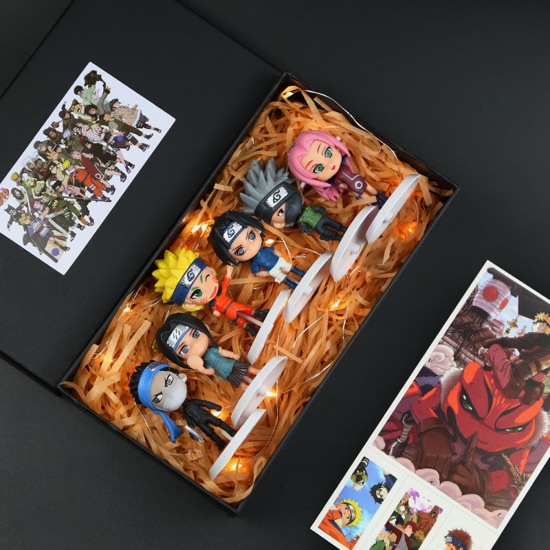 ✖❀Con búp bê nhà Naruto Sasuke Kakashi trang trí: Q phiên bản của món quà sinh nhật tuyệt vời hai chiều.