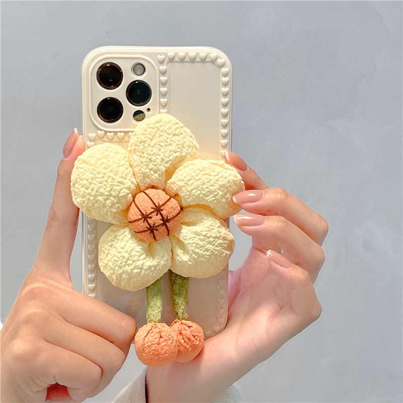 Ốp điện thoại TPU dẻo đính hoa 3D thích hợp cho IPHONE 13 PRO MAX 12 PRO MAX 11 PRO MAX XS MAX XR X 7 8 PLUS 6 6S PLUS