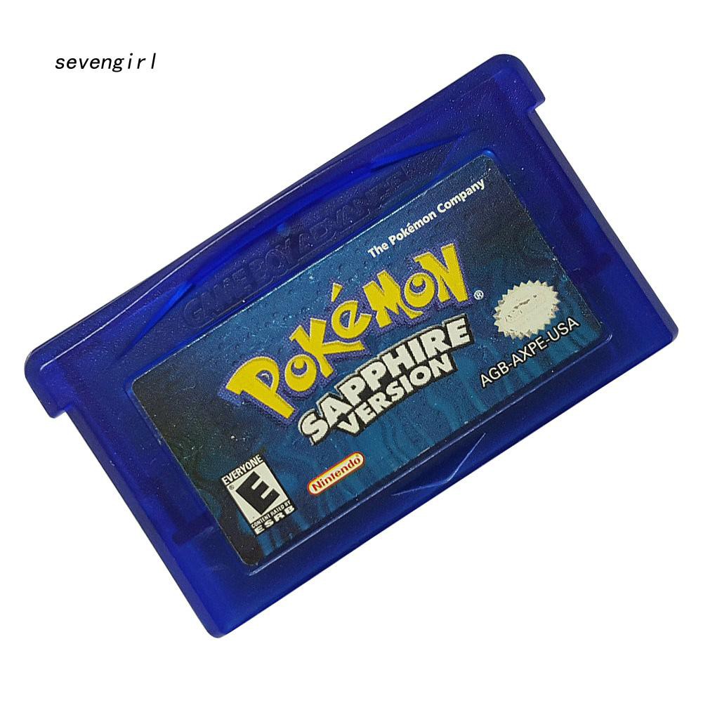 Thẻ chơi game Pokemon cổ điển cho Nintendo GBA Gameboy Advance