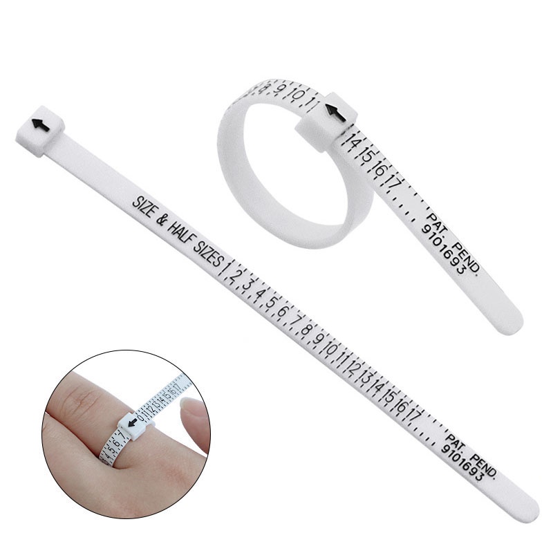 【kifli】Dụng cụ đo kích thước nhẫn ngón tay 1-17 ​US