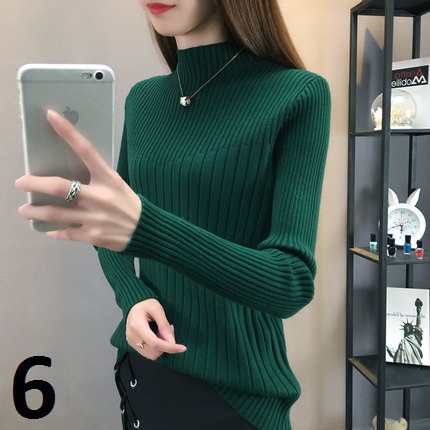 SỐC GIÁ - Áo Len Cao Cổ Nữ dáng thụng dài Phong Cách Tiểu Thư Quý Tộc điệu đà