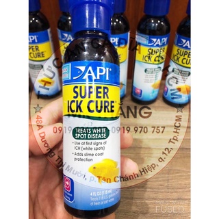 Api Supper Ick 118ml: Dung dịch trị n.ấ.m đốm trắng li ti