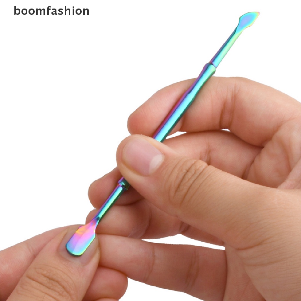 [boomfashion] Double Sided Stainless Steel Metal Cuticle Pusher Cuticle Dead Skin Trimmer [new]