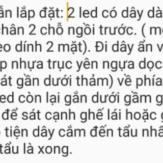 Đèn led gầm ghế ô tô