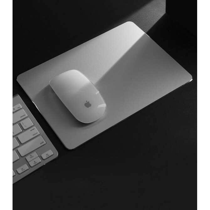 Miếng lót chuột Mi-pad Nhôm nguyên khối Cỡ lớn (30x24 cm) - Mouse pad Aluminium (Big size)