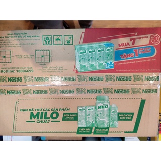 Thùng Sữa milo lúa mạch 12 vỉ = 48 hộp x 180ml