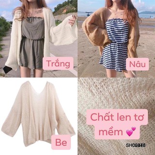 Áo Khoác Len Cardigan Phong Cách Hàn Quốc