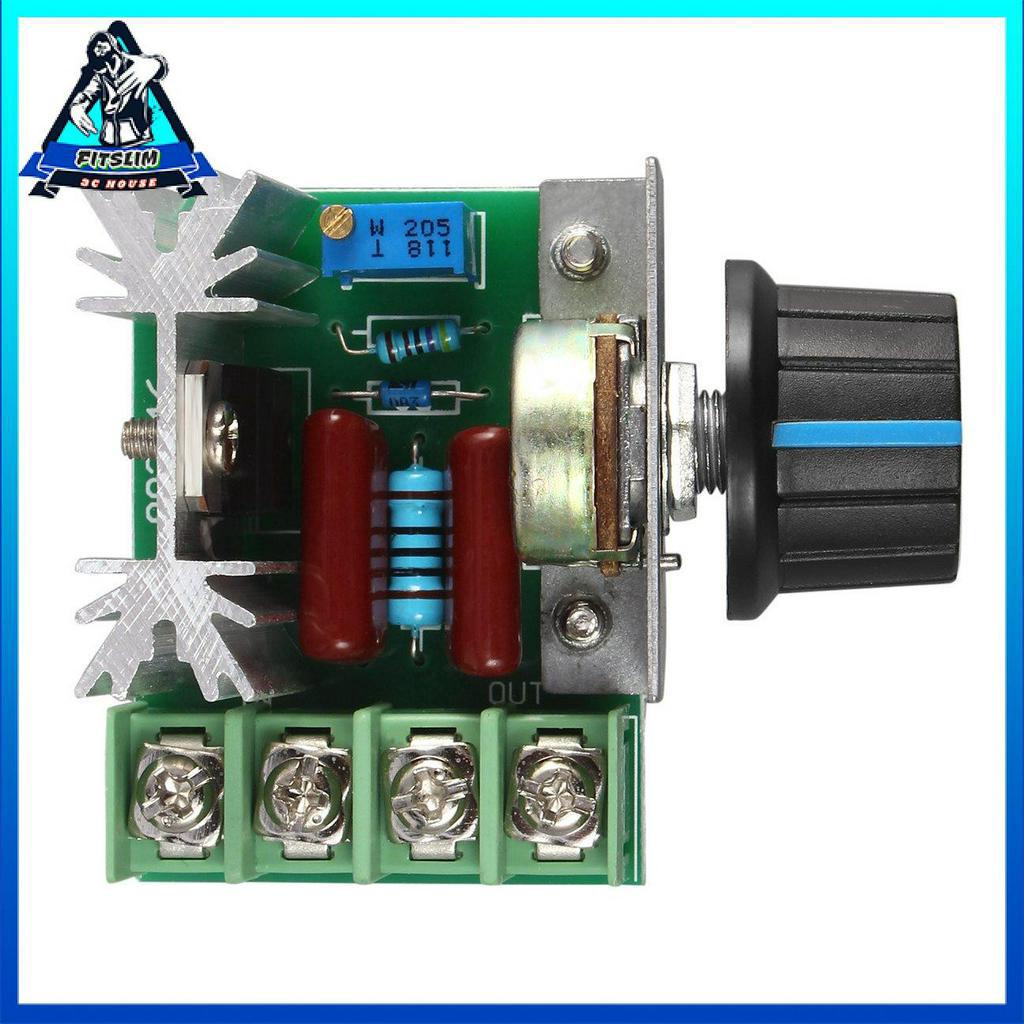 Bộ điều khiển tốc độ 220V 2000W điều chỉnh điện áp SCR điều chỉnh độ sáng làm mờ điều nhiệt