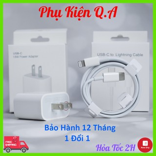 Sạc Nhanh Iphone PD 18W /20W USB-C To Lightning cho IP x/xs/xsmax/11/11pro/11promax - Bộ sạc nhanh Iphone | BH 12 Tháng