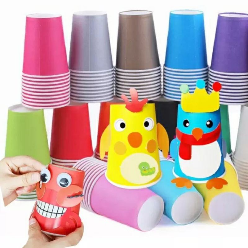 Li giấy màu, ly giấy màu trang trí mầm non 🌻SHOP MẦM NON NHƯ Ý 🌻