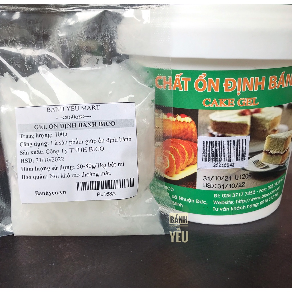 Gel Ổn Định Bánh Bông Lan/Gel Cake BICO Chia-100g - PL168A