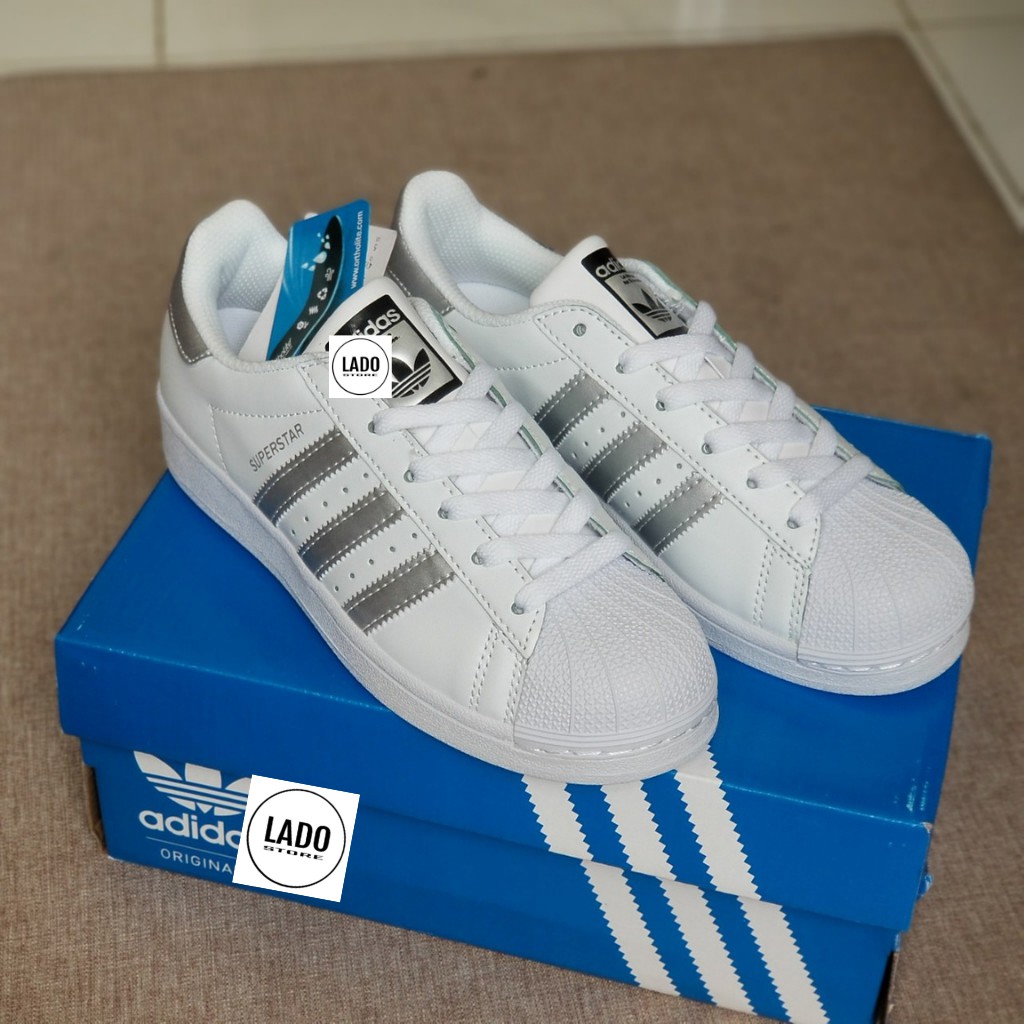 Giày Sneaker Nam Nữ Superstar Sò Vạch Bạc Chuẩn 1:1 Full Phụ Kiện Êm Nhẹ LADO store
