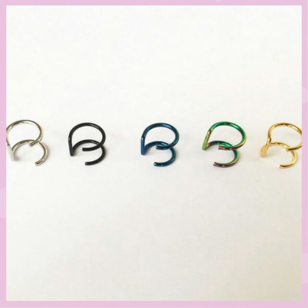 Khuyên tai kẹp vành loại 2 chân