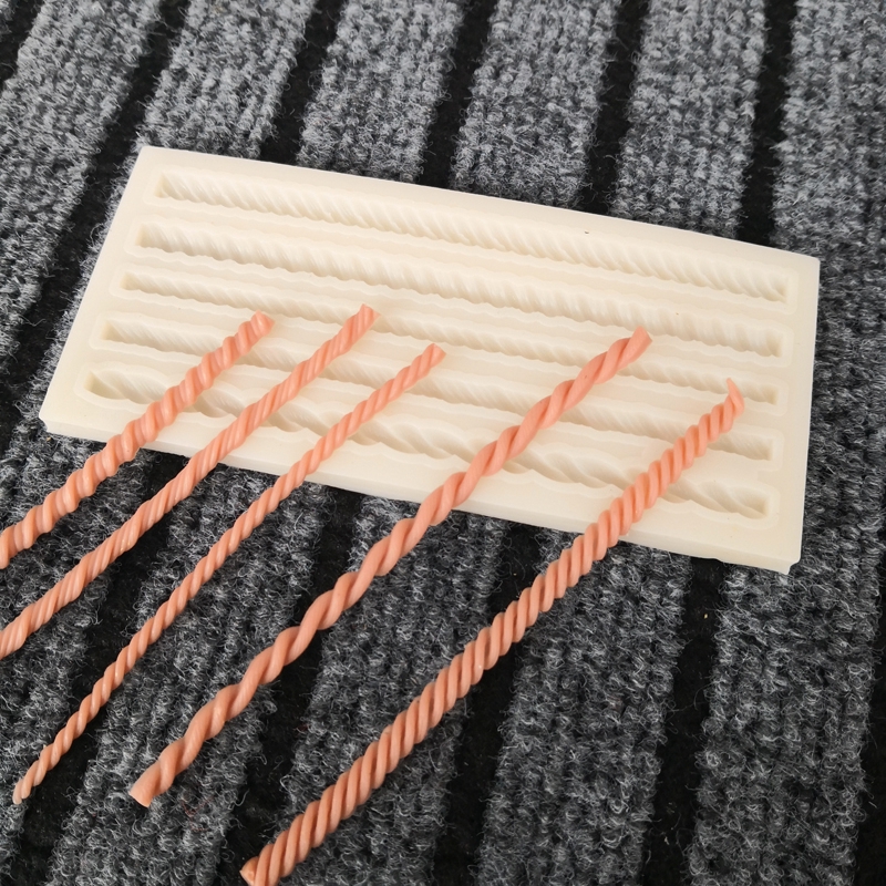 Mới Khuôn Silicon Làm Bánh Kẹo DIY Hình Dây Thừng