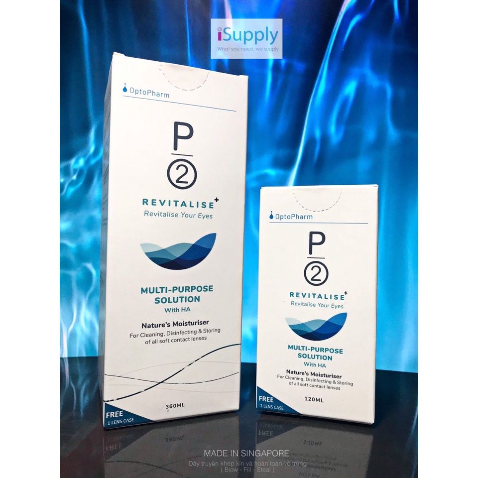 Dung dịch ngâm Lens P2 MPS 360ml, 120ML Và nhỏ mắt P2 10ml chính hãng Singapore