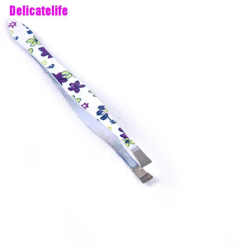 [Hàng mới về] Nhíp tỉa lông mày bằng thép không gỉ in hoa tinh tế