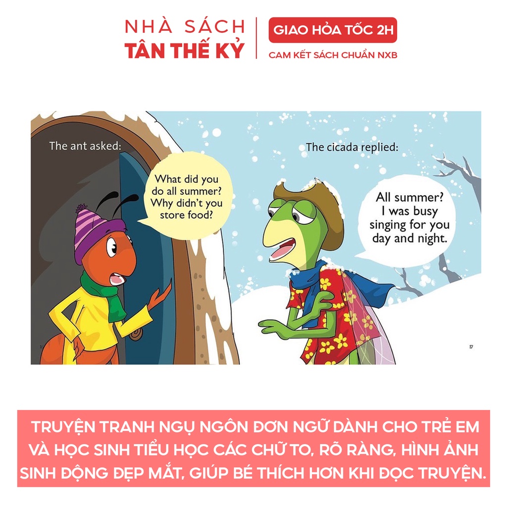 Sách - Truyện tranh ngụ ngôn tiếng anh dành cho thiếu nhi (Bộ 5 cuốn)