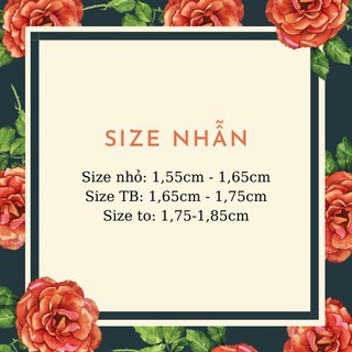 NHẪN BẠC BASIC💝FREESHIP💝Nhập mã [NHAN BAC] giảm 10k💝Nhẫn vô cực