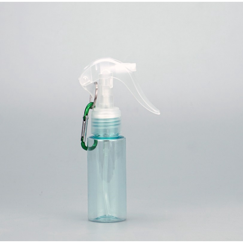 Chai xịt trong suốt 60ML có thể đổ đầy lại cỡ nhỏ có móc treo dễ dàng mang theo tiện dụng khi đi du lịch