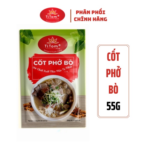 Cốt phở bò chính hãng, gia vị nấu phở bò Titomfoods
