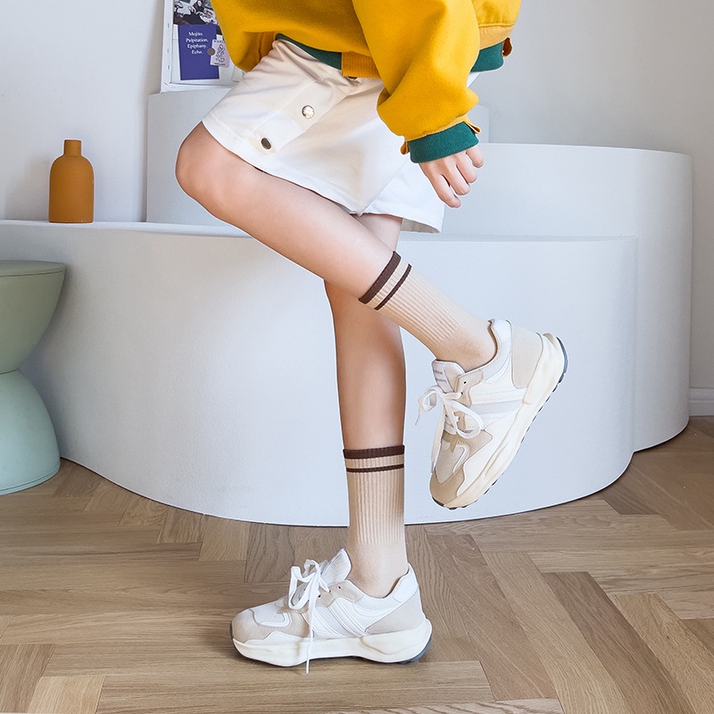 Tất Vớ Nam Nữ ❤️FREESHIP❤️ Tất Nữ Cổ Cao Phong Cách Hàn Quốc Đẹp Chất Cotton TN28