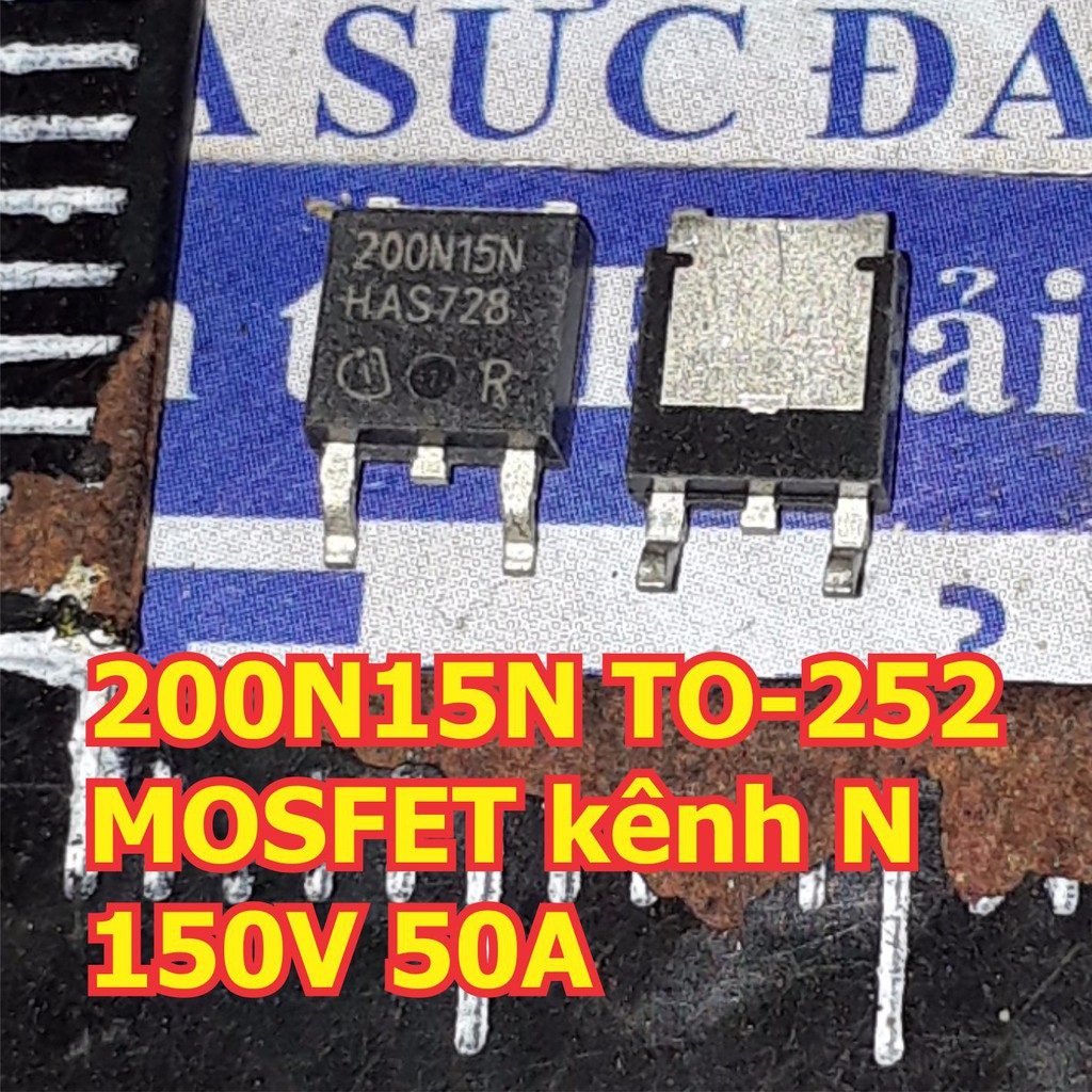 2 con 200N15N IPD200N15N3G 200N15 TO-252 MOSFET kênh N chân dán 150V 50A kde6234
