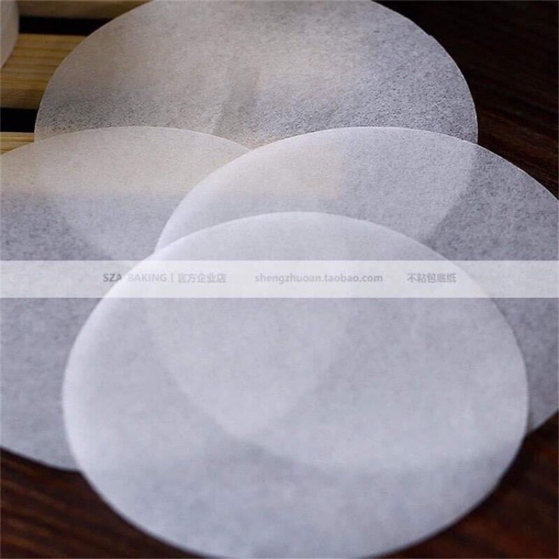 500 miếng giấy lót chống dính loai 1 cho bánh bao , dimsum . sz 6 -12,7cm