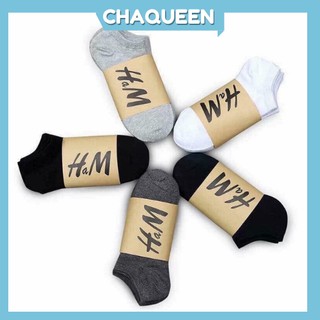 COMBO 5 ĐÔI Tất H.M Cổ Ngắn Khử Mùi Thấm Hút Mồ Hôi Hàng Đẹp - Chaqueen