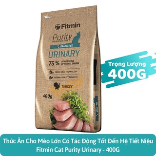 Thức ăn hạt khô cho mèo 400g - Fitmin Cat Purity Urinary 400g (Hỗ trợ đường tiết niệu)