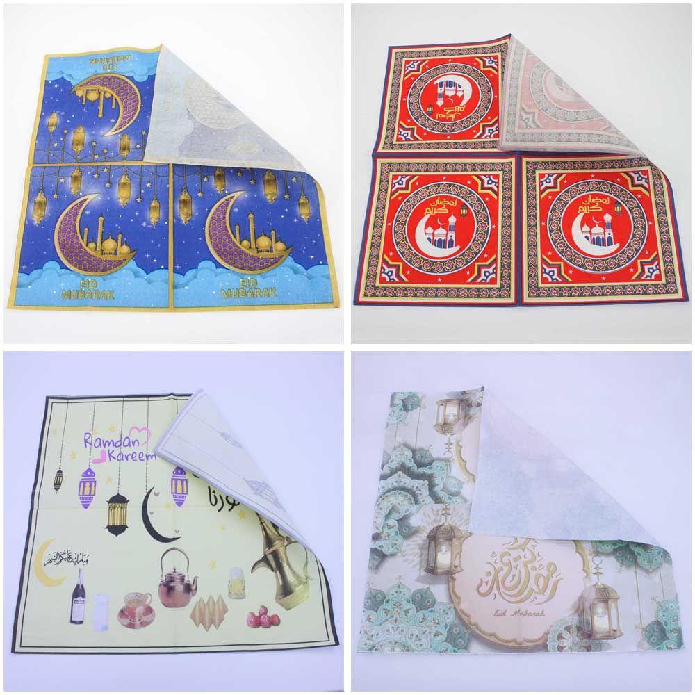 Khăn Giấy Ăn Dùng Một Lần Họa Tiết Hoa Để Trang Trí Bàn