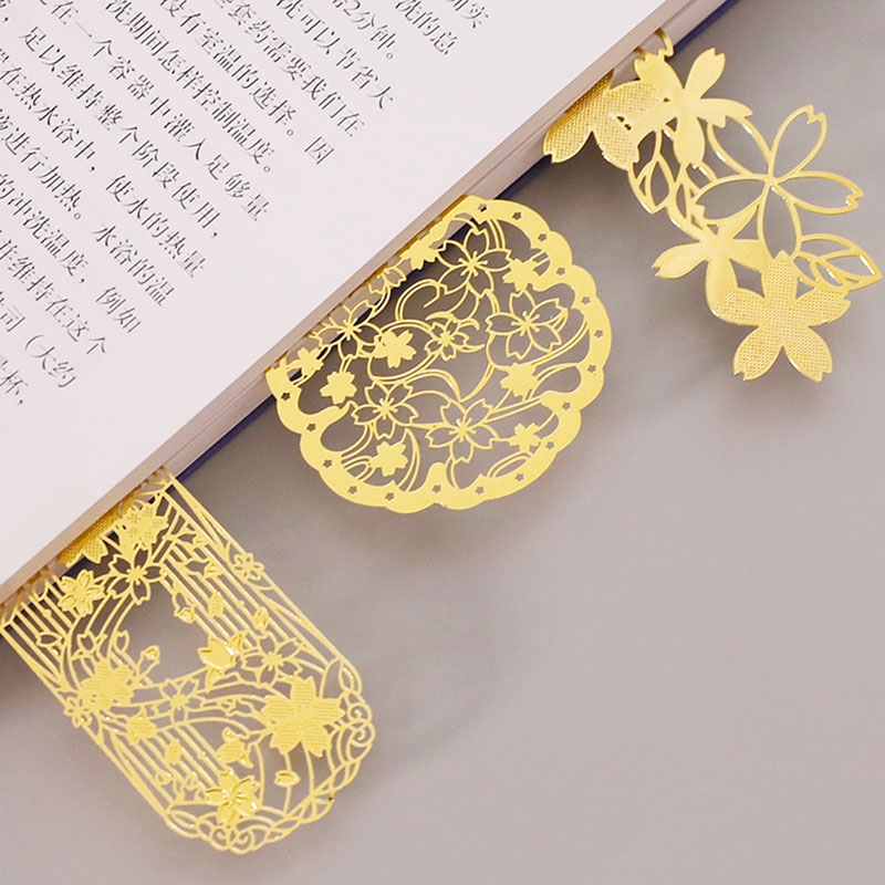 Thẻ đánh dấu sách mini bằng đồng thau