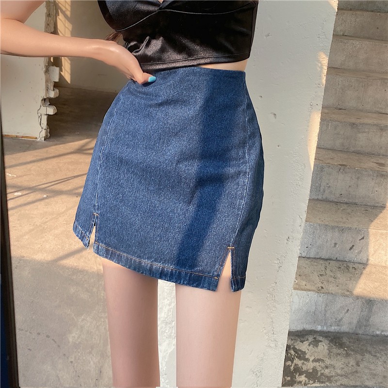 Chân Váy Denim Dáng Chữ A Phong Cách Retro | BigBuy360 - bigbuy360.vn