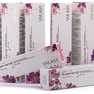 Tặng kèm oxy thuốc nhuộm tóc sáng bóng snukia shining silk glittering.hàn quốc 100ml