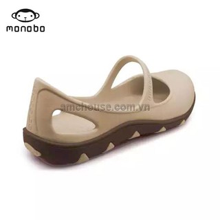 Giày nhựa nữ Thái Lan MONOBO - TAMMY - be đế nâu