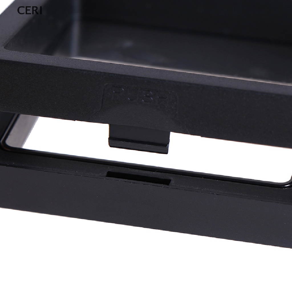 CE 70*70mm Black 3D floating jewelry coin display frame holder box case w/ stand RI