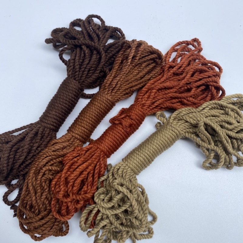 Bó 10met dây thừng cotton macrame trang trí thủ công,dây gói quà,dây cột hàng