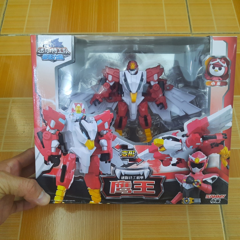 Đồ chơi mô hình miniforce mùa 4 Robot Chiến binh thú Đại bàng Hawk mini