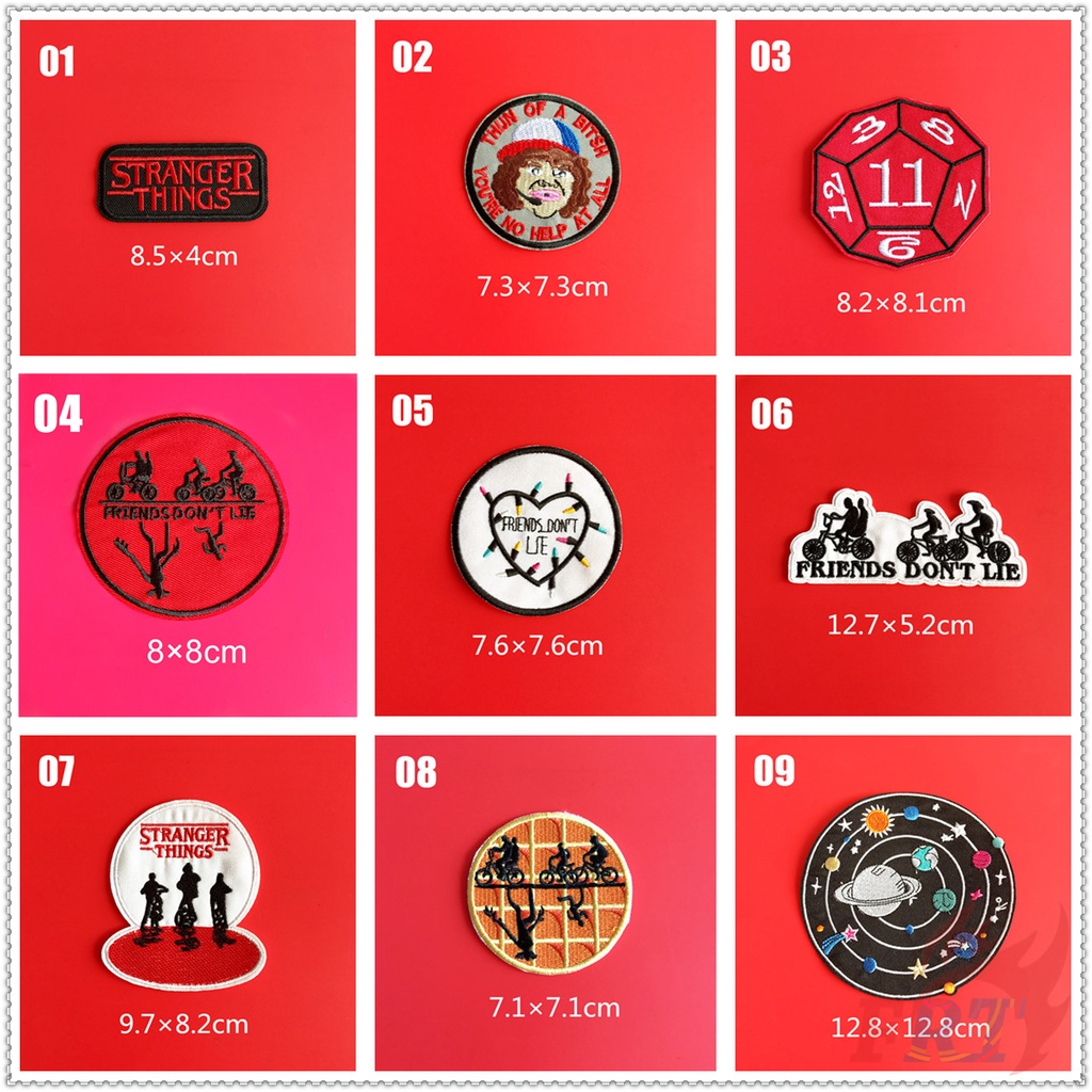 Miếng vá ủi/thêu quần áo họa tiết tiếng Anh độc đáo