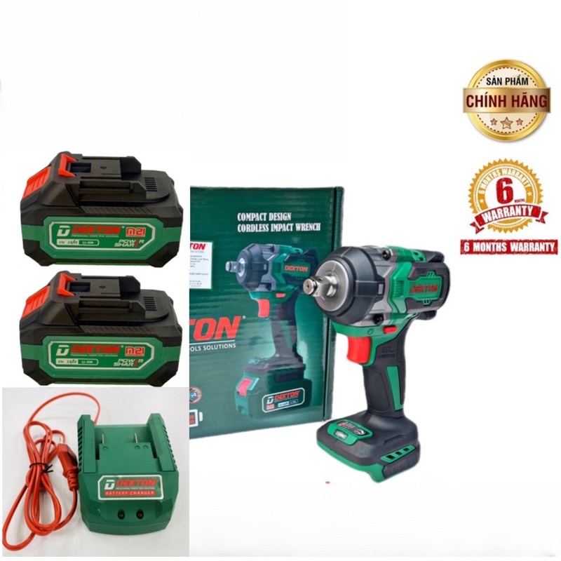 Máy Siết Bulong Dekton 520N.m - Dòng Compact Wrench - Thân Nhỏ Gọn - M21-IW520