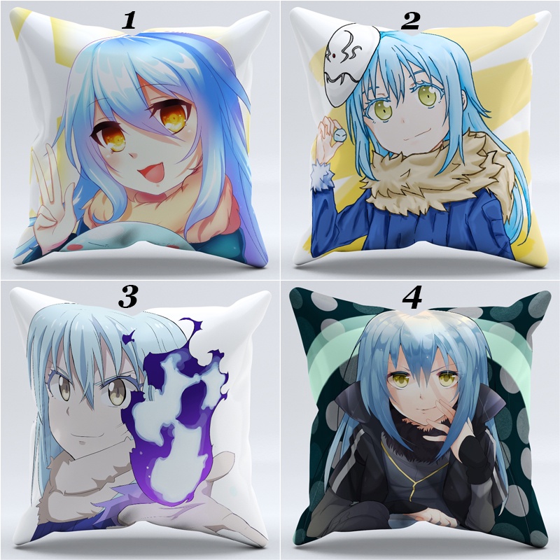 Vỏ Gối Polyester Một Mặt In Chữ Rimuru Tempest Shitara Suraimu Datta Ken