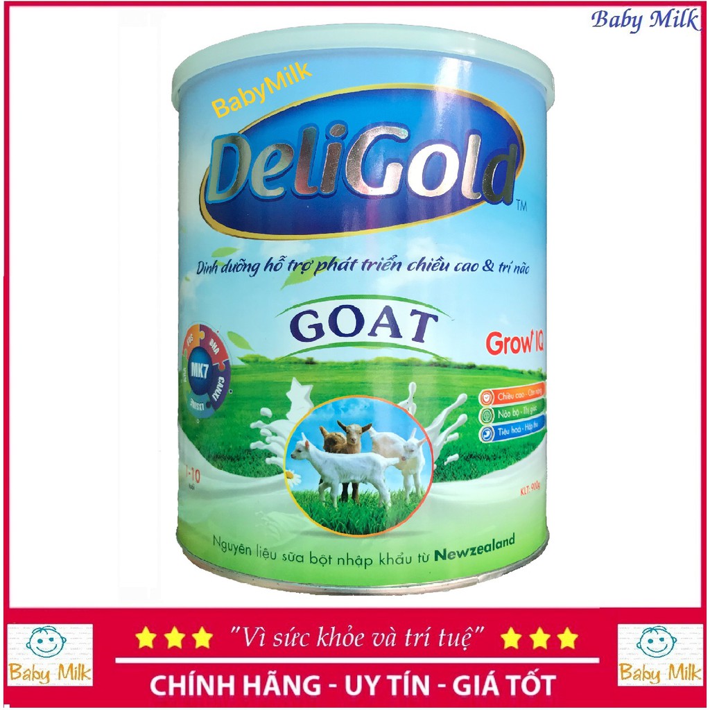 Sữa dê Deligold Goat, NeoCare Goat Pedia (mẫu mới) 900g