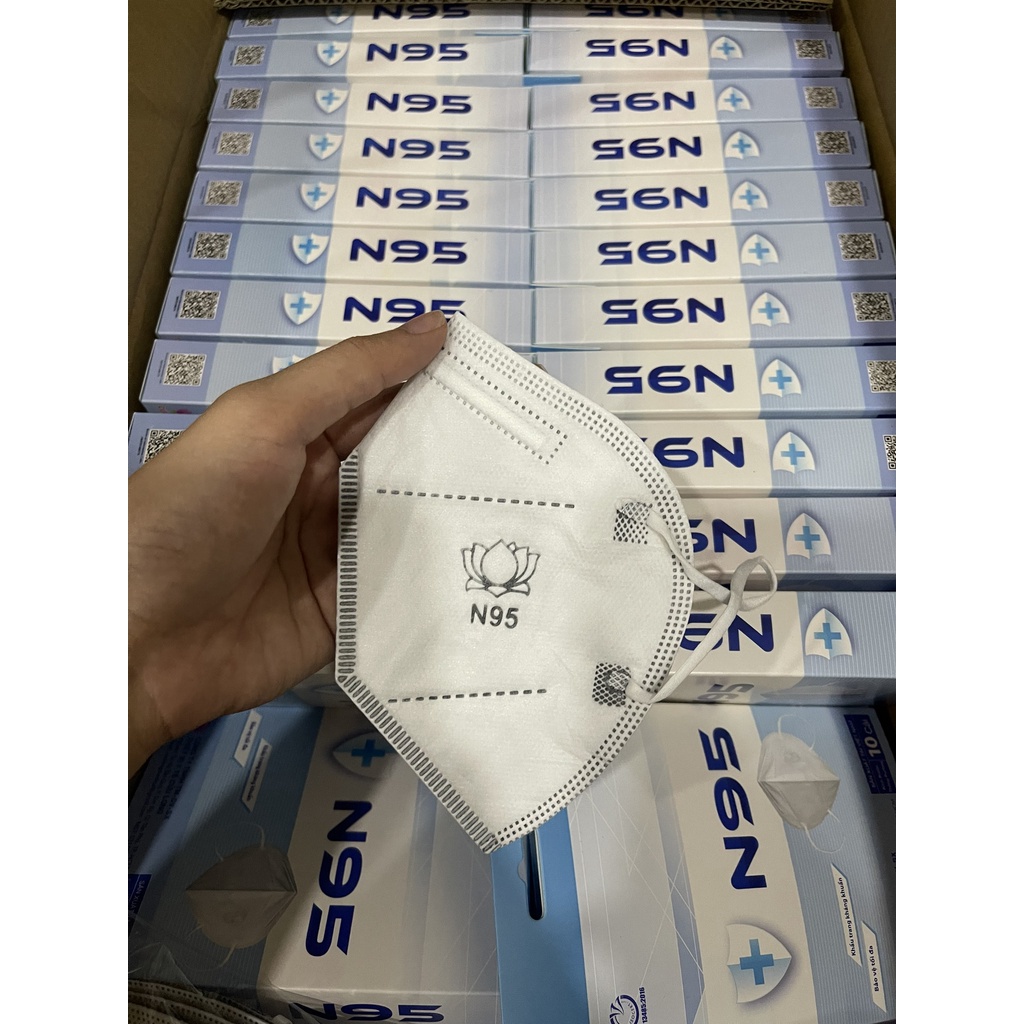 Khẩu trang y tế N95 có van thở, KN95 có van thở (1 hộp/ 10 cái) chống bụi kháng khuẩn , sử dụng nhiều lần Shop | BigBuy360 - bigbuy360.vn